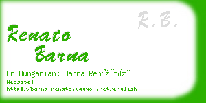 renato barna business card